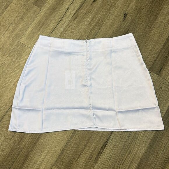 WeWoreWhat Heather Purple Mini Slip Skirt XL - Picture 6 of 8